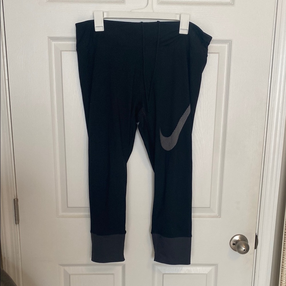 Nike Black and Gray Performance Leggings